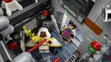 Danger Room interior with Storm and Gambit.