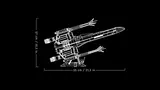 Lego X-Wing dimensions blueprint