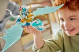 Child playing with LEGO 71865 Ice Dragon.