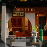 Close-up of illuminated house interior.