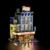 Illuminated Lumibricks Barber Shop.