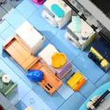 Overhead view of the laundry room.