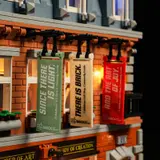 Lumibricks Art Gallery banners close-up.