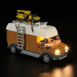 Van side, ladder, and roof gear.