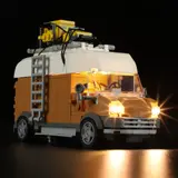 Van's chassis and light projection.