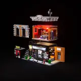 Modular, lit studio exploded view.