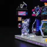 Baseplate neon sign details.