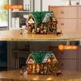 Farm Store: Light off vs. Light on.