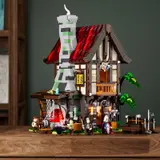 Forge House on display, lit.