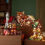 Lumibricks village display.