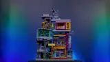 Unlit Lumibricks city model.