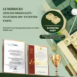 Lumibricks patented parts.