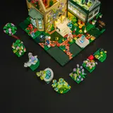 Modular glowing garden sections.