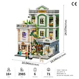 Clinic model infographic, dimensions and specs.