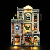 Clinic model lights up in darkness.