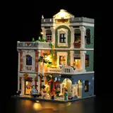 Clinic model in darkness, varied light diffusion.