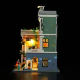 Clinic model side view, vertical light.