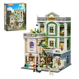 Lumibricks Greenway Clinic set box and assembled model in daylight.