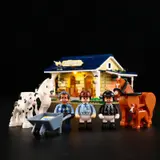 Minifigures and animals detailed.