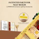 Lumibricks patented lighting parts.