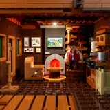 Cozy living space, fireplace