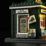 Side window, 'Green Food' sign.