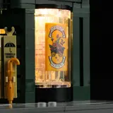 Close-up, light cylinder display.