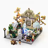 Overhead view of Lumibricks Pocket Garden.