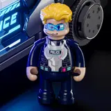 Cyberpunk minifigure detail.