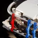 Detail of illuminated headlight.
