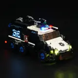 Top-down view of lit convoy, wide stance.