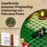Lumibricks patented parts and lighting.