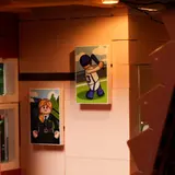 Interior wall art, soft light.
