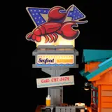 Lumibricks 18010 lobster sign up close.