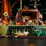 Campfire and trap close-up
