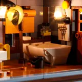 Interior sink, diffused light.