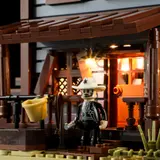 Sheriff minifigure, overhead light.