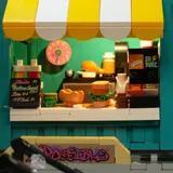 Snack bar counter interior.