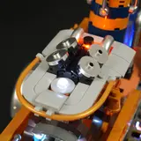 Auxiliary engine with multi-color lights.