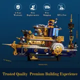 Steamboat dimensions overview.