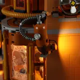 External pressure vessel with red light.