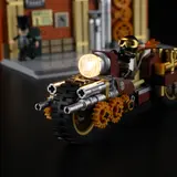 Lighted front wheel details.