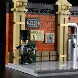 Antagonist minifig, brick wall.
