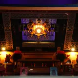 Interior chandelier view.
