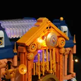 Clockwork facade illumination.