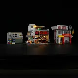 Modular sections of the garage.