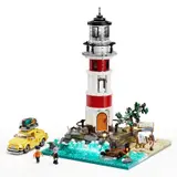 Lumibricks lighthouse daylight scene.