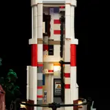 Lighthouse interior, exposed conduit.