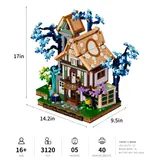 Lumibricks Sylvan Inn infographic with dimensions.