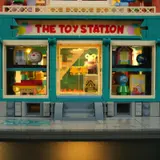 Ground floor detail, toy store lit.